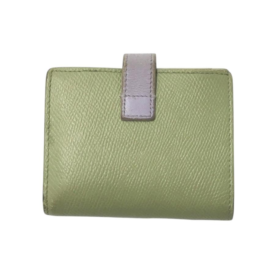 CELINE セリーヌ U-FC-0241 二つ折り財布 グリーン系 レディース