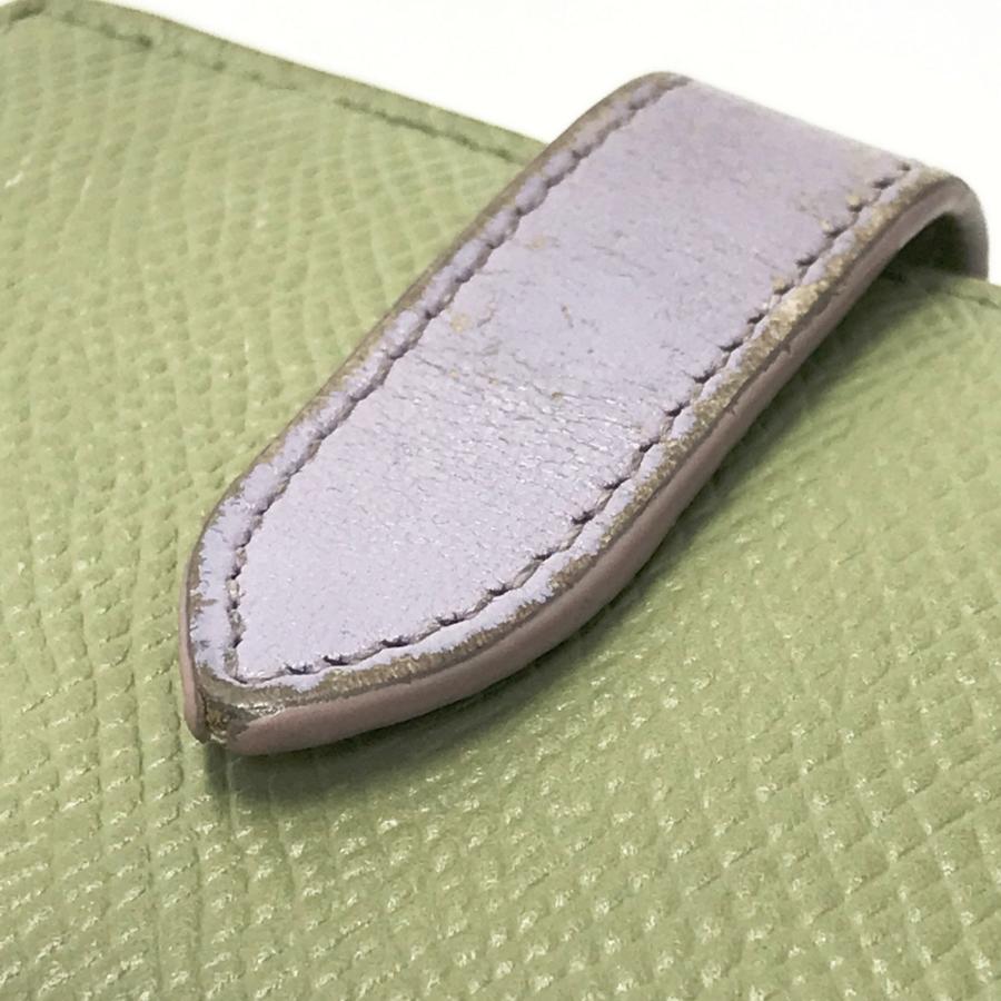CELINE セリーヌ U-FC-0241 二つ折り財布 グリーン系 レディース