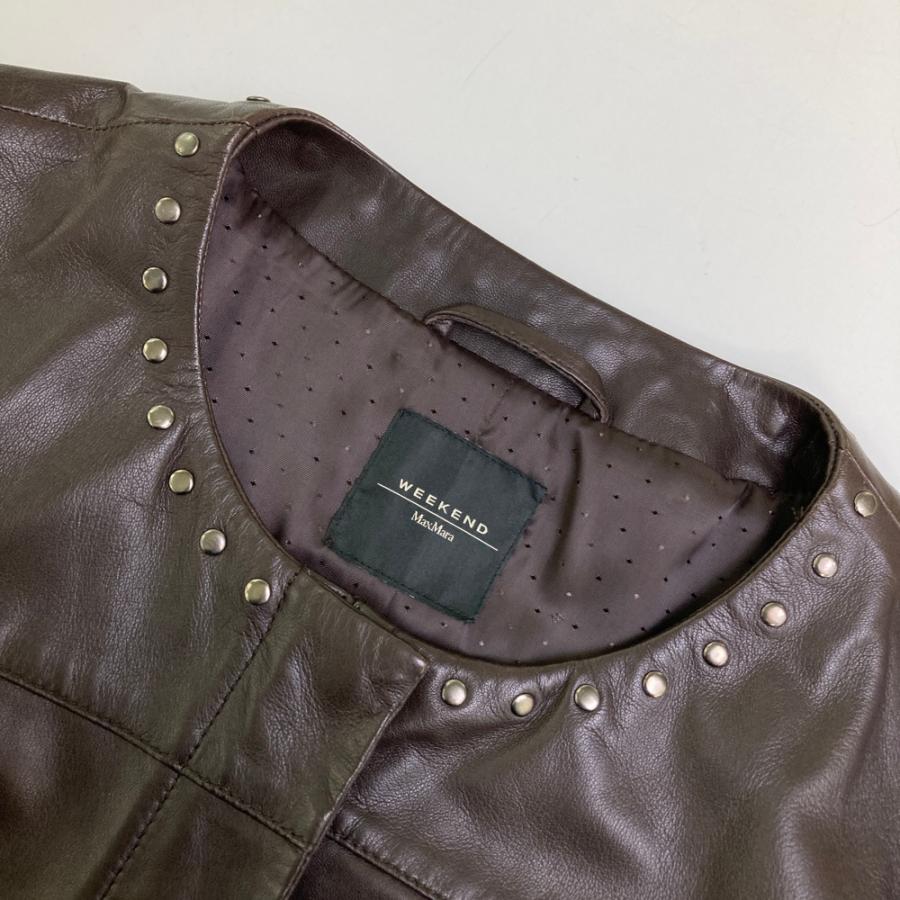MAX MARA WEEK END LINE マックスマラウィークエンド レザーコート