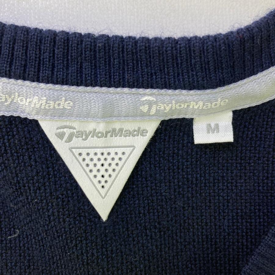 TAYLOR MADE テーラーメイド 長袖ニットセーター ネイビー系 M ゴルフ