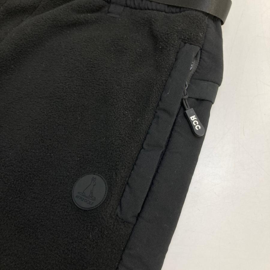 FR2ゴルフ　ゴルフウェア　FR2GOLF 長ズボンブラック FR2 GOLF エフアールツーゴルフ フリース切替 ジョガーパンツ ブラック