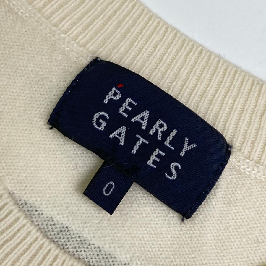 PEARLY GATES パーリーゲイツ カシミヤ混 ニットセーター ロゴ柄