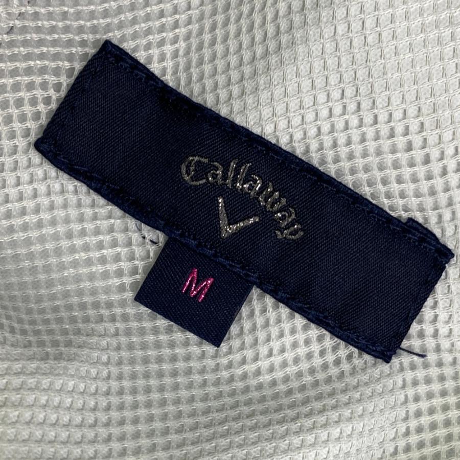 CALLAWAY キャロウェイ 多機能 レインウェア 上下セット 総柄 ネイビー系 M ゴルフウェア レディース