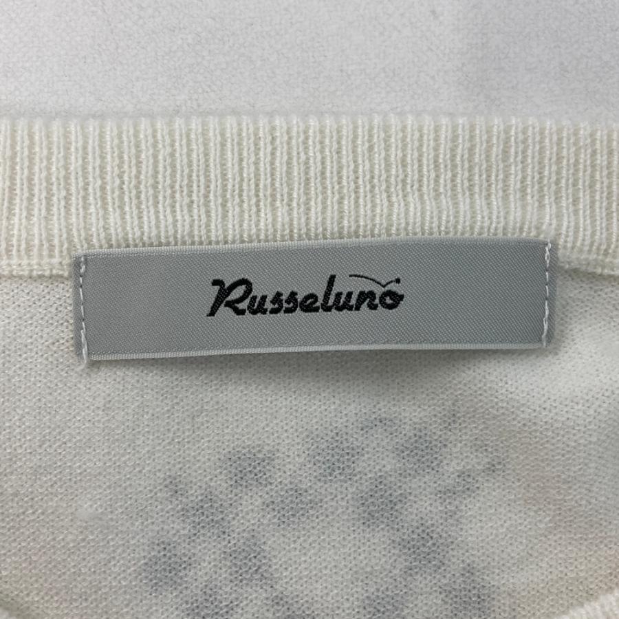 RUSSELUNO ラッセルノ 長袖ニットセーター ホワイト系 1 ゴルフウェア