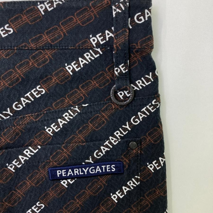 PEARLY GATES パーリーゲイツ ストレッチパンツ 総柄 ネイビー系 6