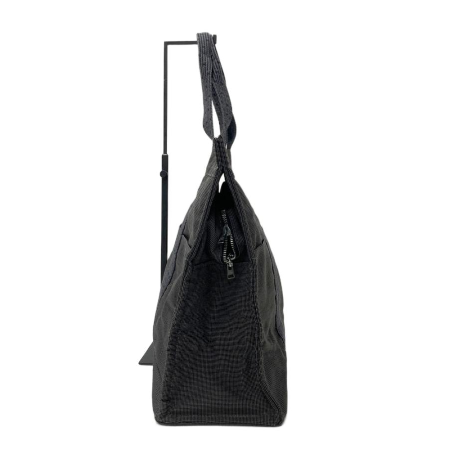 HERMES エルメス キャンバス トートバッグ エールラインGM ブラック系