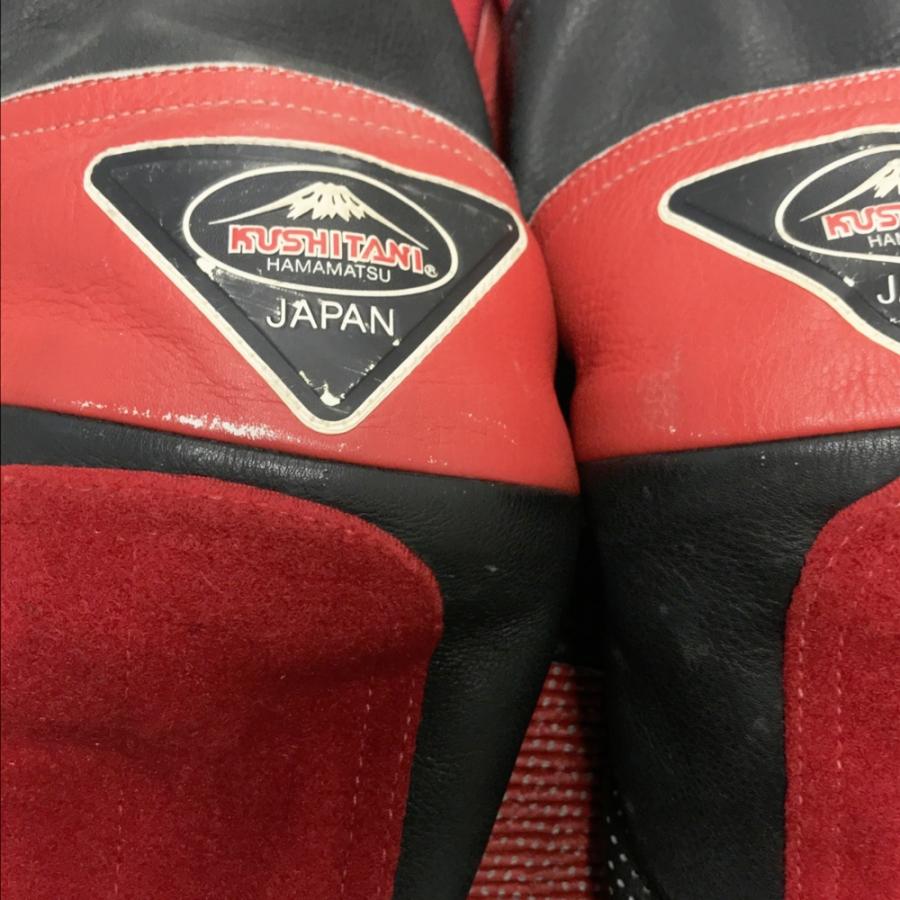 KUSHITANI クシタニ レーシングスーツ 革ツナギ パンチング ブラック系