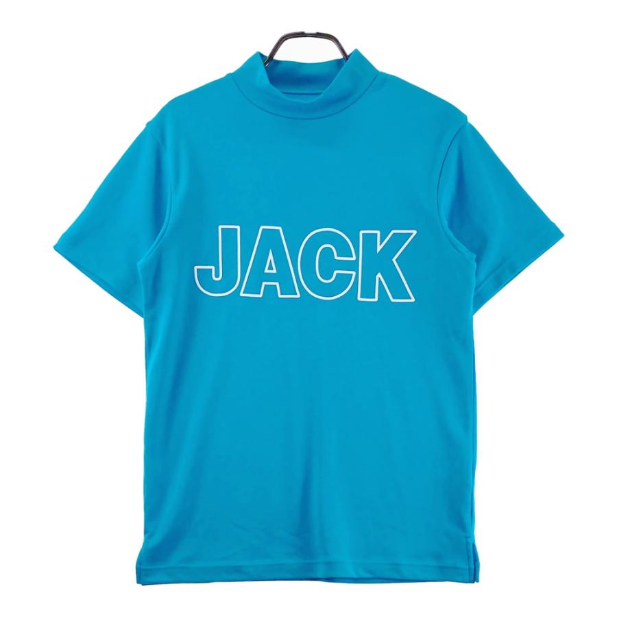 JACKBUNNY ジャックバーニー　モックネック JACK BUNNY ジャックバニー モックネック半袖Tシャツ ブルー系 4