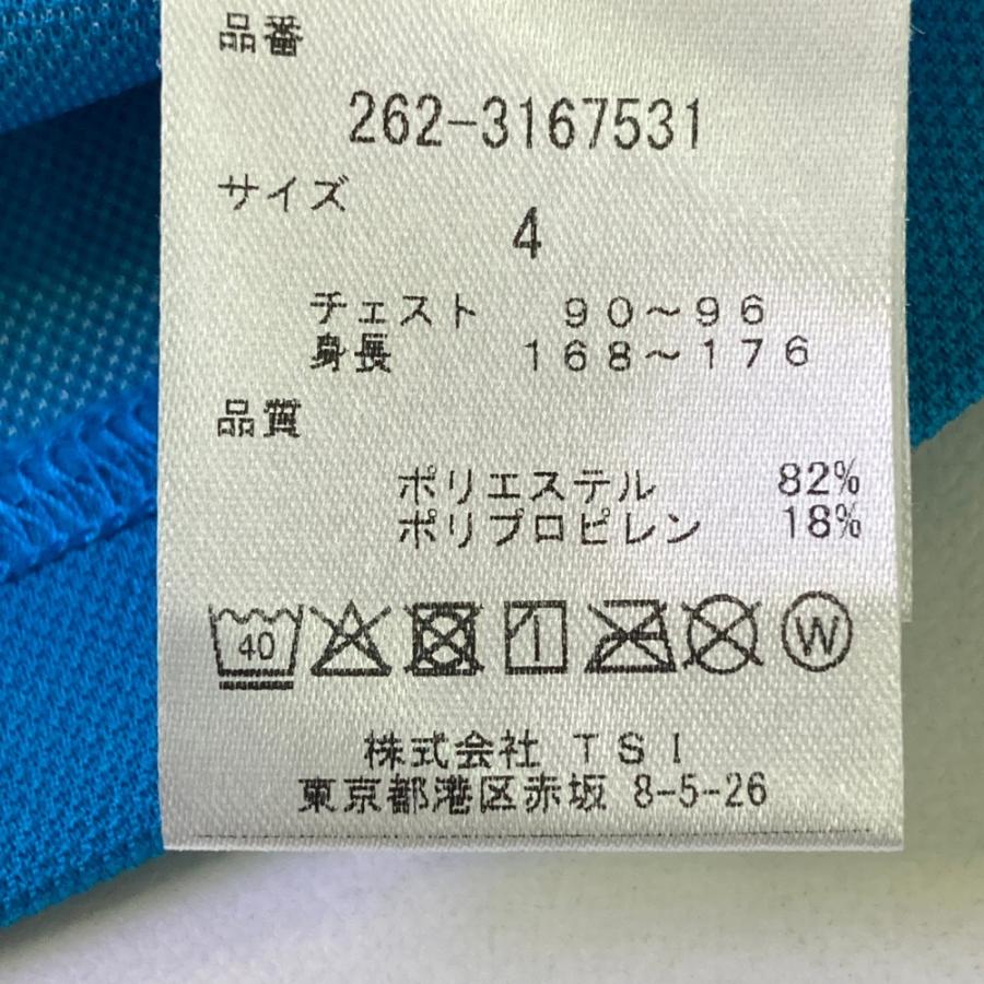 JACK BUNNY ジャックバニー モックネック半袖Tシャツ ブルー系 4