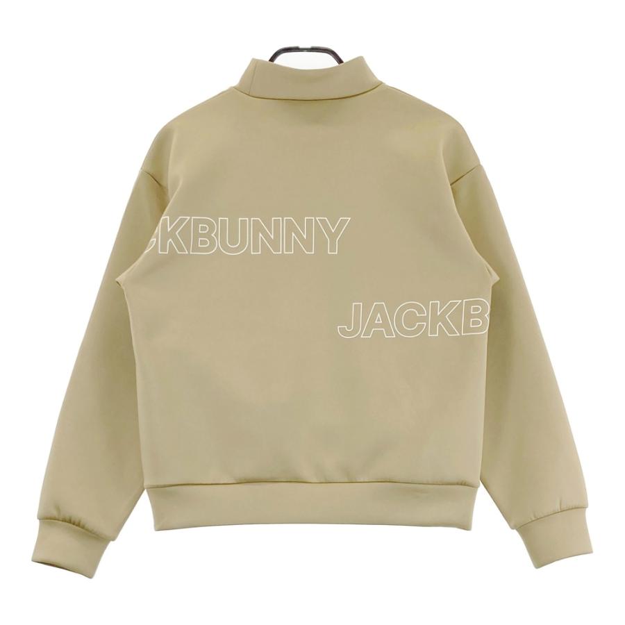 JACK BUNNY ジャックバニー 2025年モデル モックネック長袖スウェット  ベージュ系 1 ゴルフウェア レディース_1