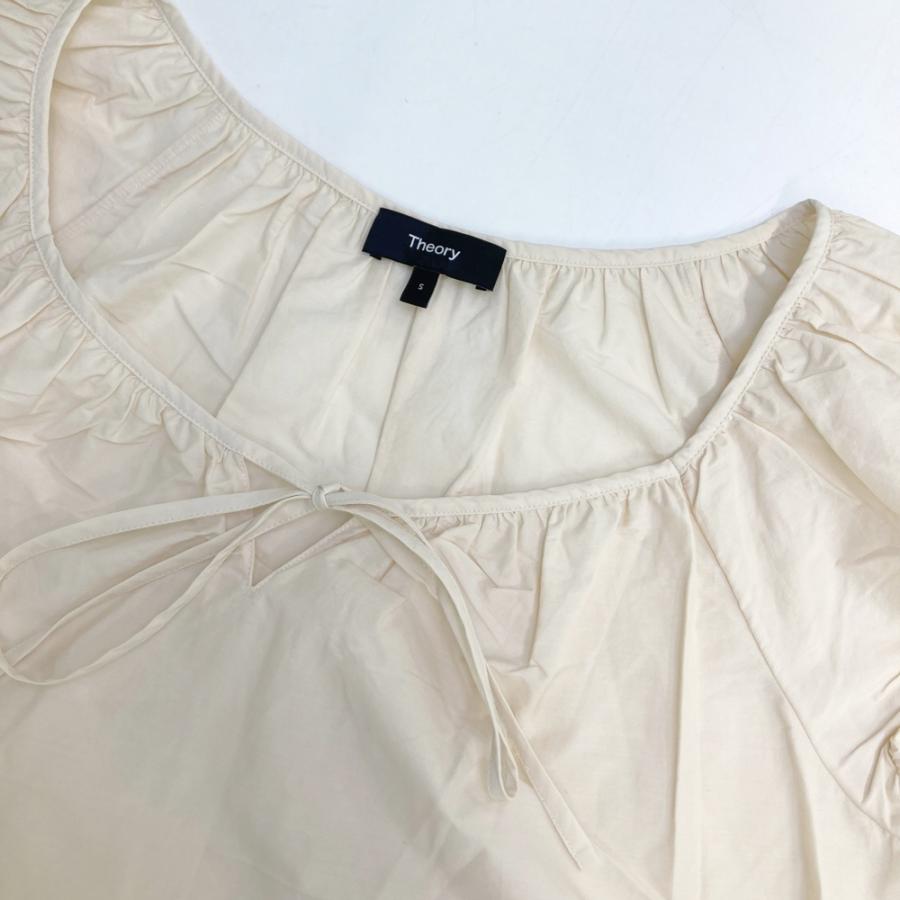 theory（セオリー） 25SS 5208201 Soft Lawn Narrow Tie Blouse 