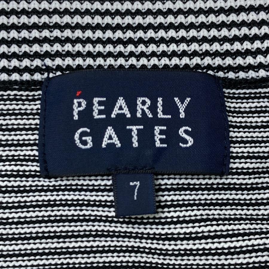 新品 パーリーゲイツ×Disney プー ボーダーニット(4)サイズM/白黒 PEARLY GATES パーリーゲイツ × Disney くまのプーさん 長袖ニット