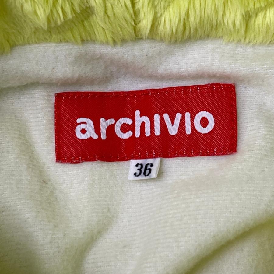 archivio（アルチビオ） フード付き ボアフリースベスト ロゴ柄