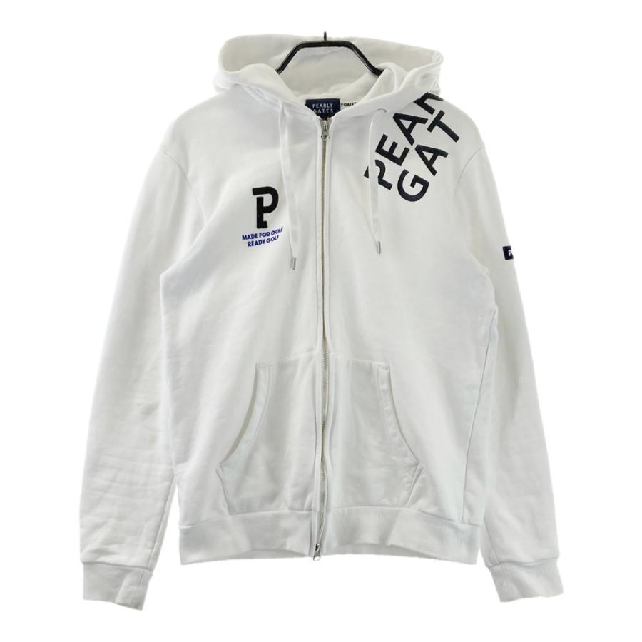 PEARLY GATES パーリーゲイツ ジップパーカー ホワイト系 5 ゴルフ