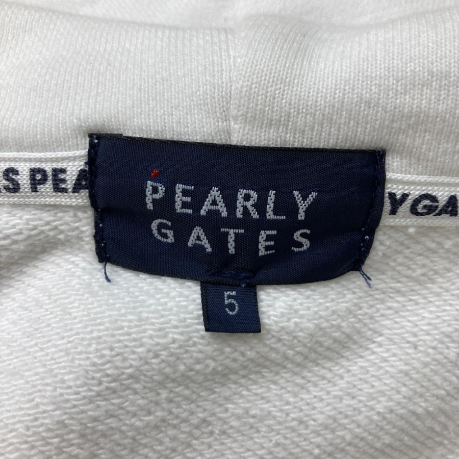 PEARLY GATES パーリーゲイツ ジップパーカー ホワイト系 5 ゴルフ