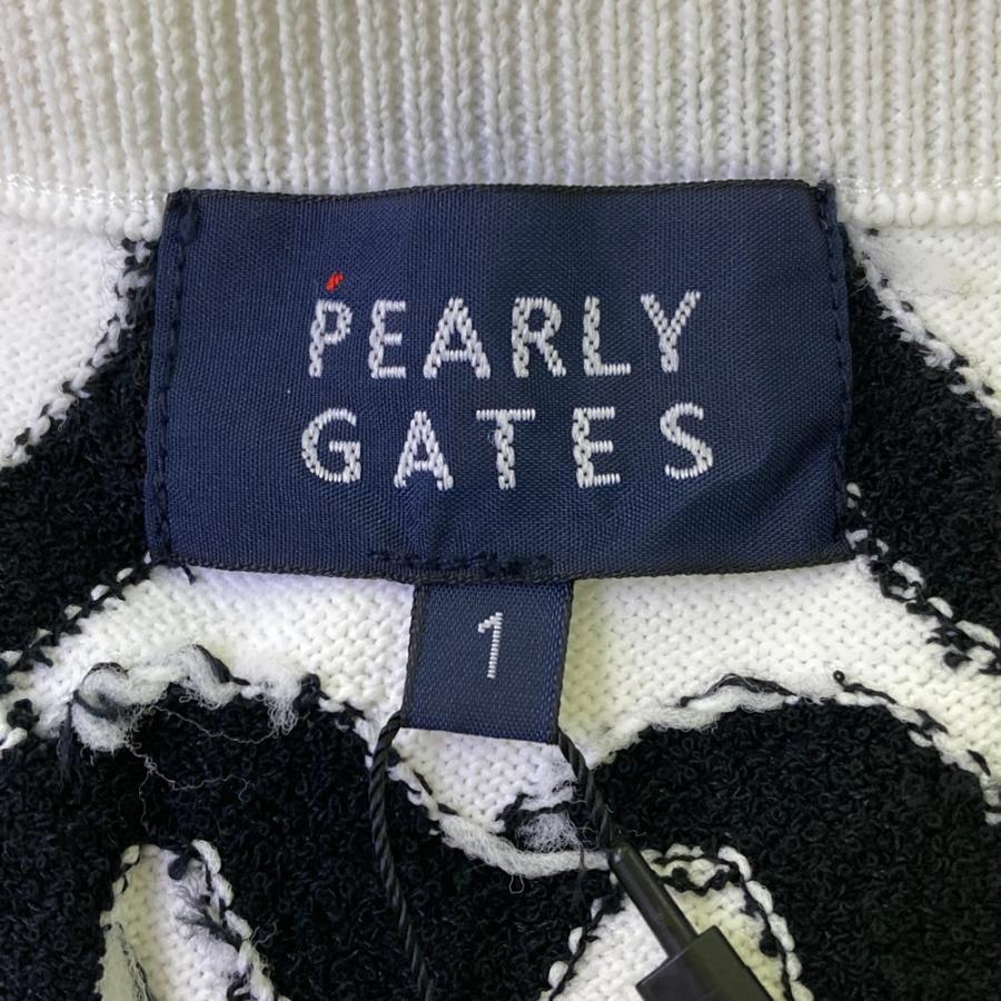【新品】PEARLY GATES パーリーゲイツ  ニットスカート ハート柄 ホワイト系 1 ゴルフウェア レディースの画像