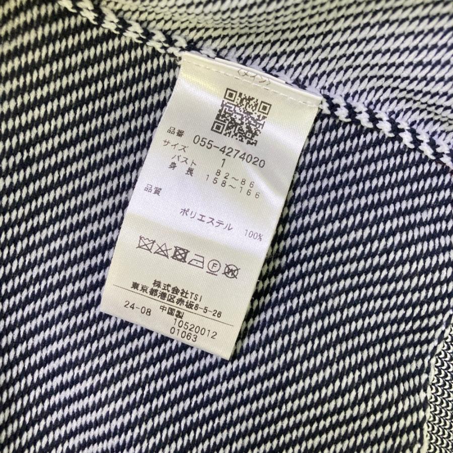 PEARLY GATES パーリーゲイツ 2024年モデル 長袖ニットセーター ストライプ柄 ホワイト系 1 ゴルフウェア レディースの画像