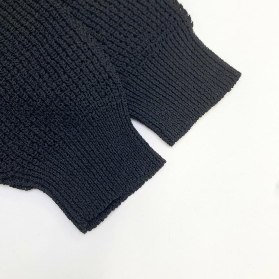 Graphpaper グラフペーパー カーディガン リネン混 ブラック系 2