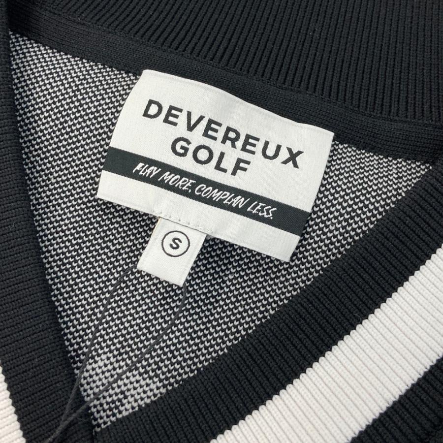 【新品】DEVEREUX GOLF デヴァローゴルフ  ニットベスト  ブラック系 S ゴルフウェア メンズ_3