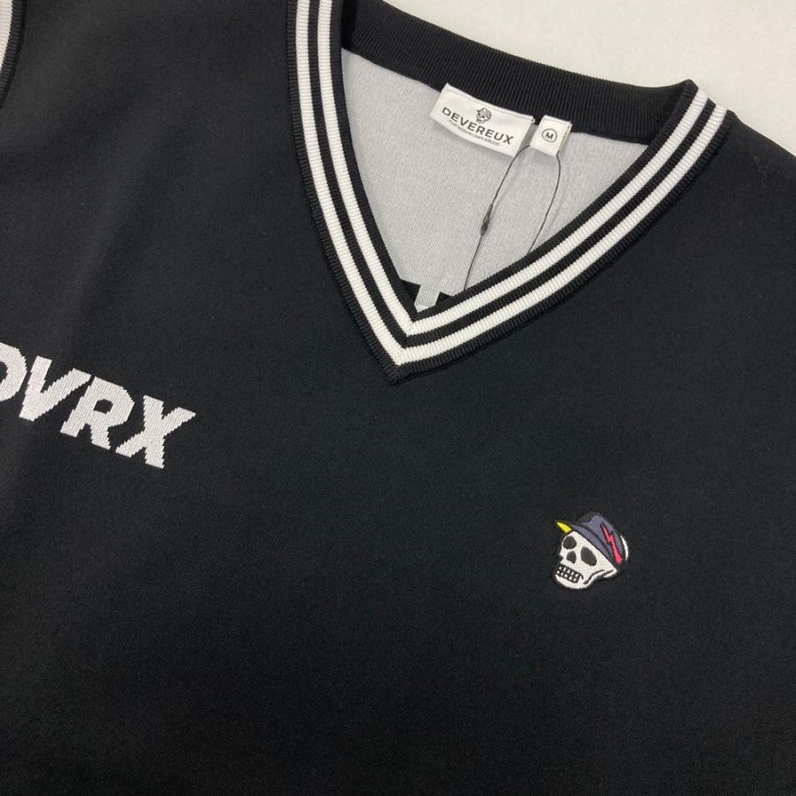 新品】DEVEREUX GOLF デヴァローゴルフ ニットベスト ブラック系 M