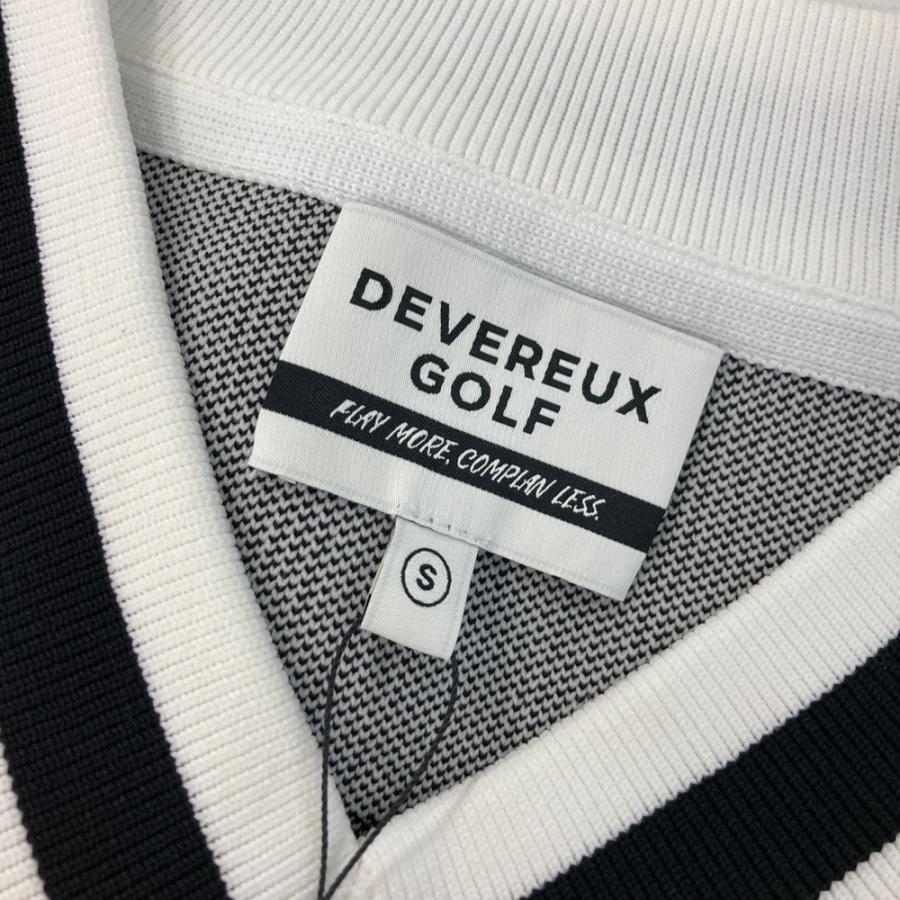 DEVEREUX GOLF DVRX ニットベスト デヴァローゴルフ 新品】DEVEREUX GOLF デヴァローゴルフ ニットベスト ホワイト系 S