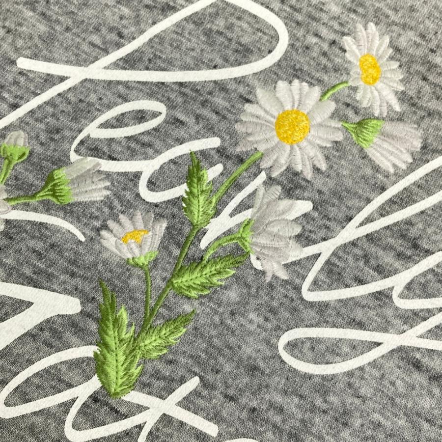 PEARLY GATES パーリーゲイツ  スウェットパーカー 花刺繍  グレー系 0 ゴルフウェア レディースの画像