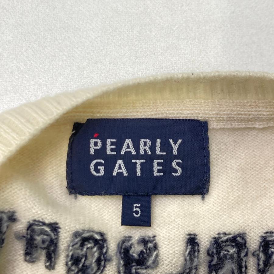 PEARLY GATES パーリーゲイツ カシミヤ ニットセーター ホワイト系 5