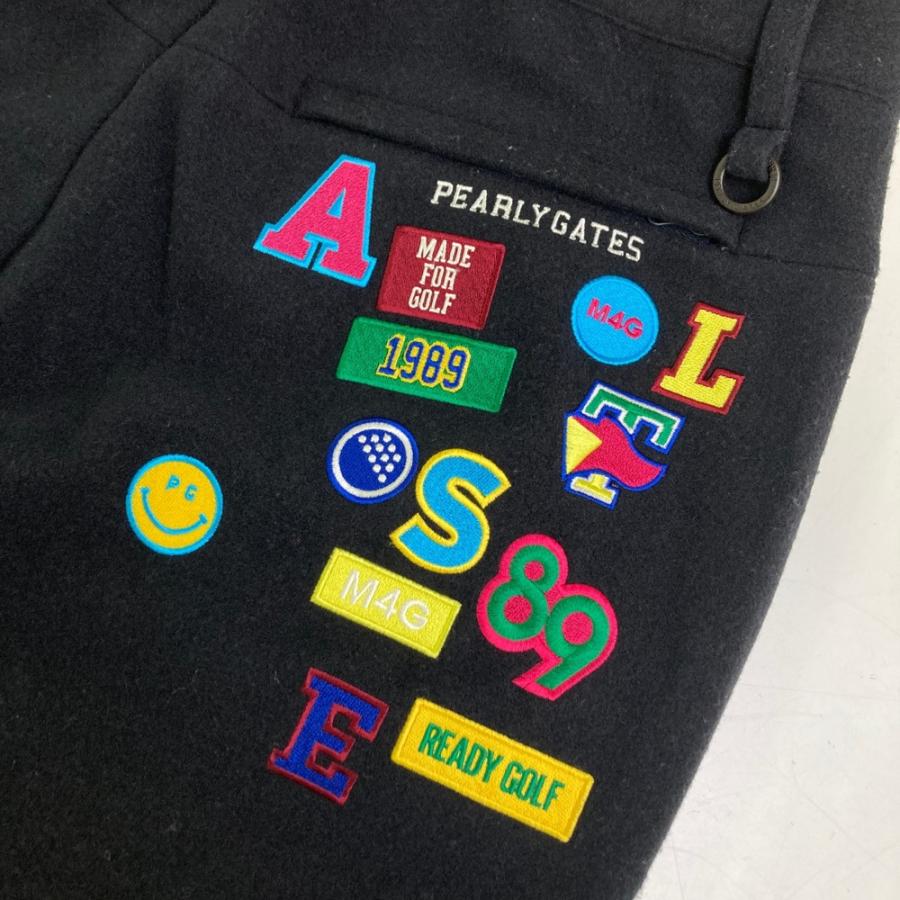 PEARLY GATES パーリーゲイツ 2024年 フリース ロングパンツ ワッペン