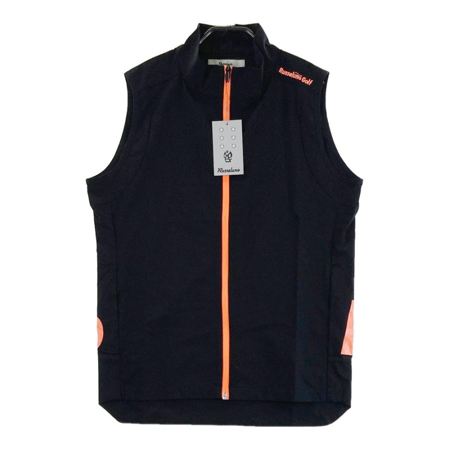 新品】RUSSELUNO ラッセルノ ジップベスト ブラック系 4 ゴルフウェア