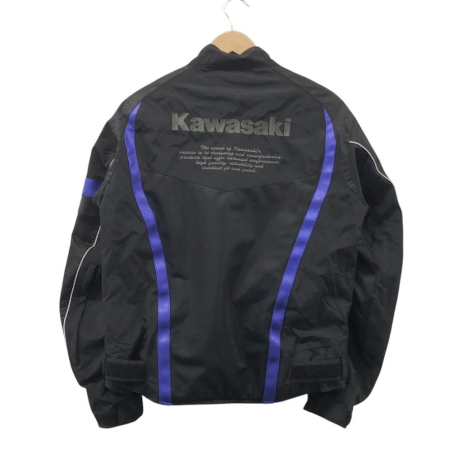 KAWASAKI カワサキ  レーシングメッシュブルゾン  ブラック系 LL バイクウェア メンズの画像