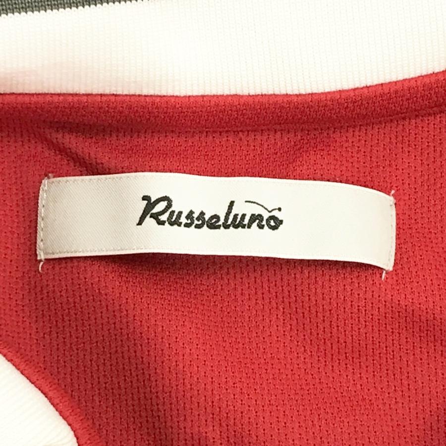 RUSSELUNO ラッセルノ 半袖ポロシャツ レッド系 4 ゴルフウェア メンズ