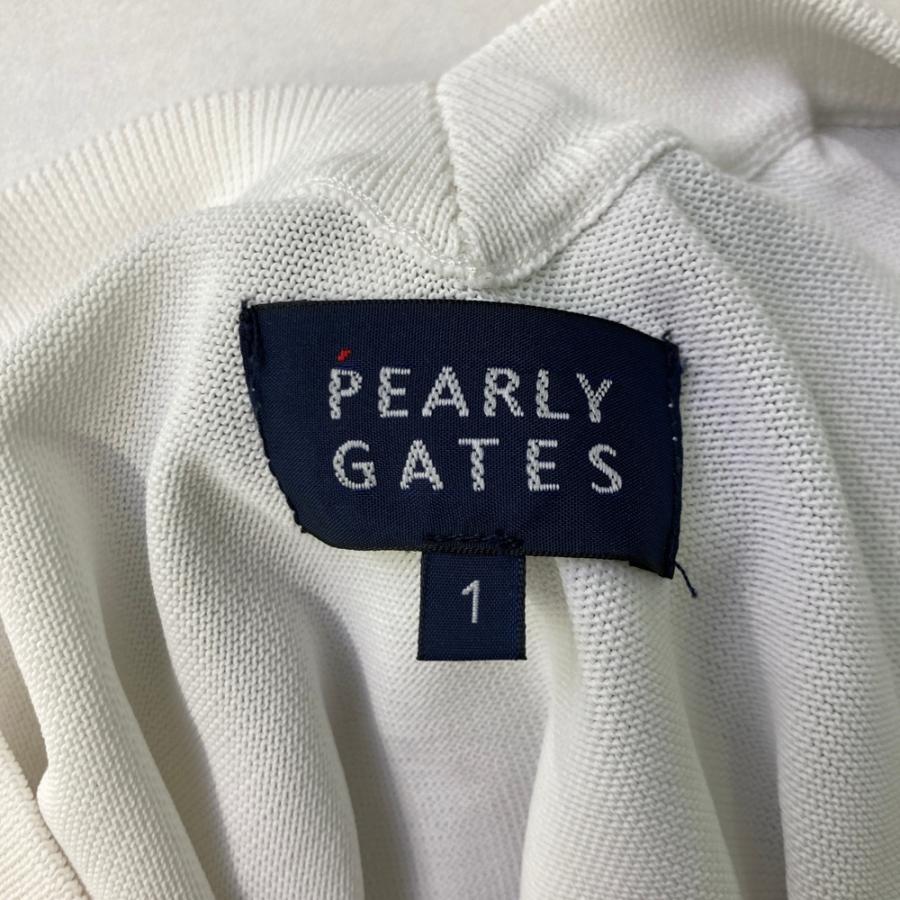PEARLY GATES パーリーゲイツ  ニットセーター リボン  ホワイト系 1 ゴルフウェア レディースの画像