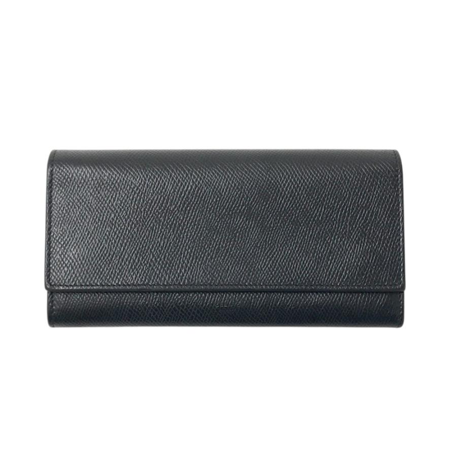 CELINE セリーヌ U-PB-4188 グレインカーフ レザー 長財布 ブラック系