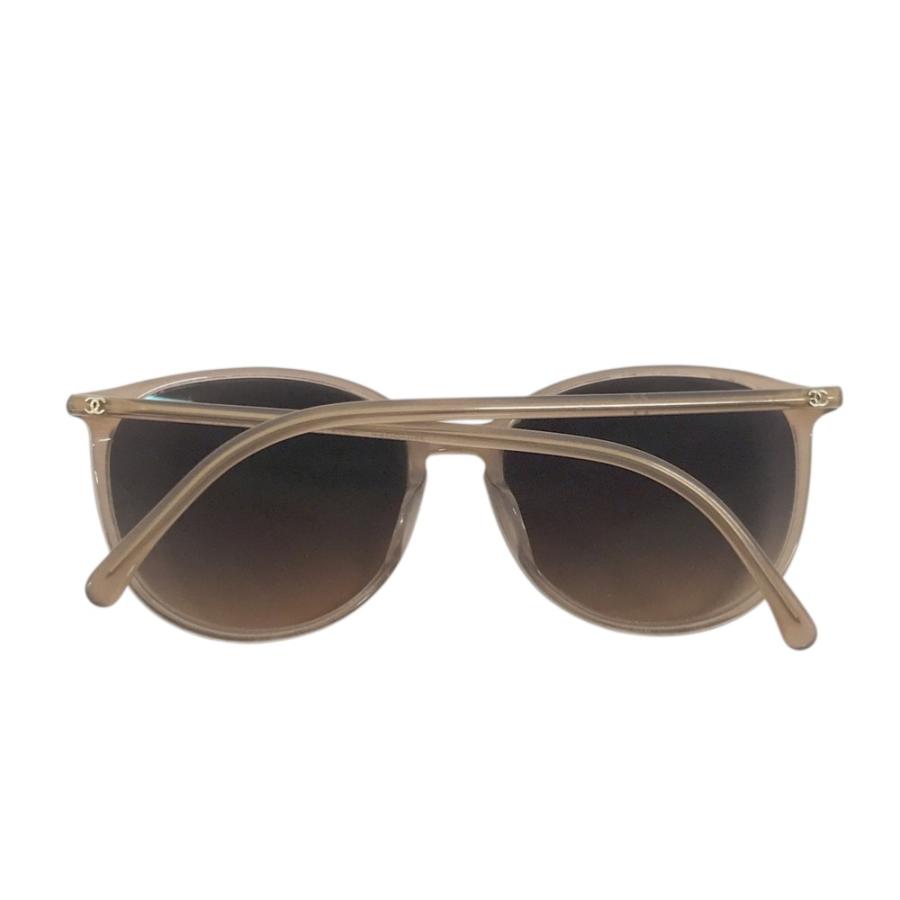 CHANEL シャネル 5278-A サングラス ココマーク ベージュ系 55□17 140 