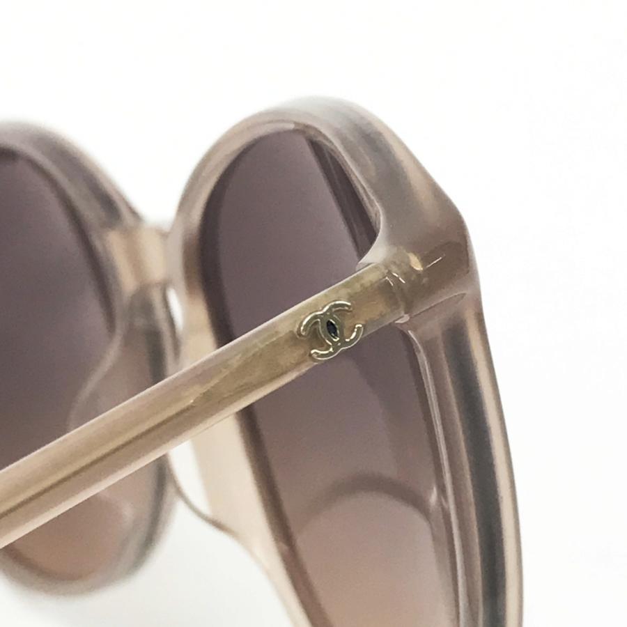 CHANEL シャネル 5278-A サングラス ココマーク ベージュ系 55□17 140 