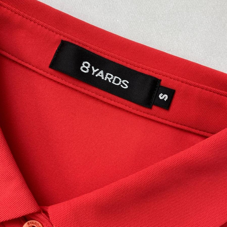 8YARDS ハチヤーズ 2024年モデル 半袖ポロシャツ レッド系 S ゴルフ