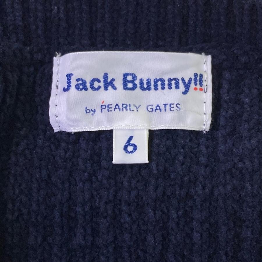 JACK BUNNY ジャックバニー ニットセーター ネイビー系 6 ゴルフウェア