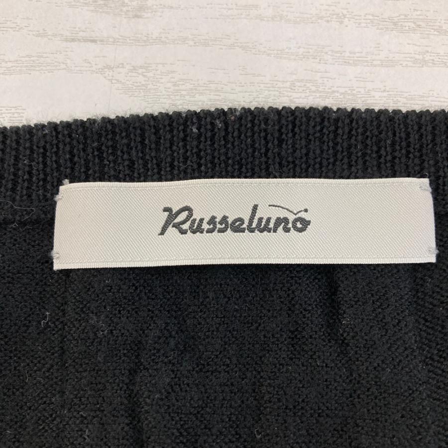 RUSSELUNO ラッセルノ ウール混 ニットセーター ルチャ ブラック系 4