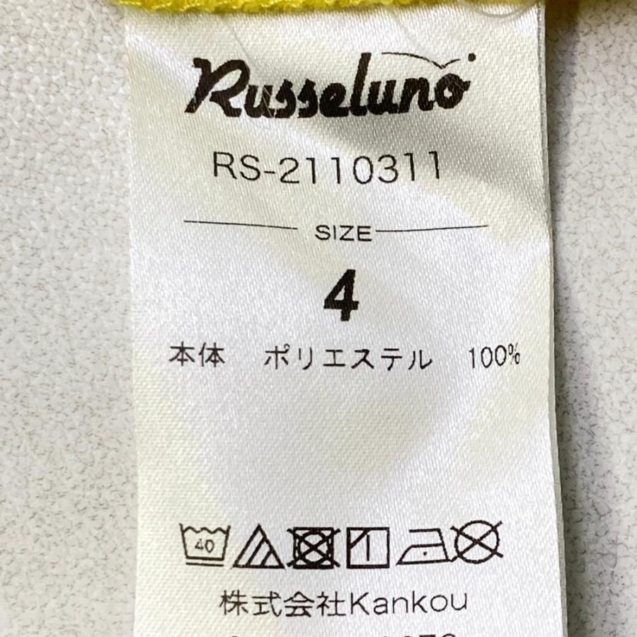 RUSSELUNO ラッセルノ ハーフジップ 半袖Tシャツ ルチャ イエロー系 4