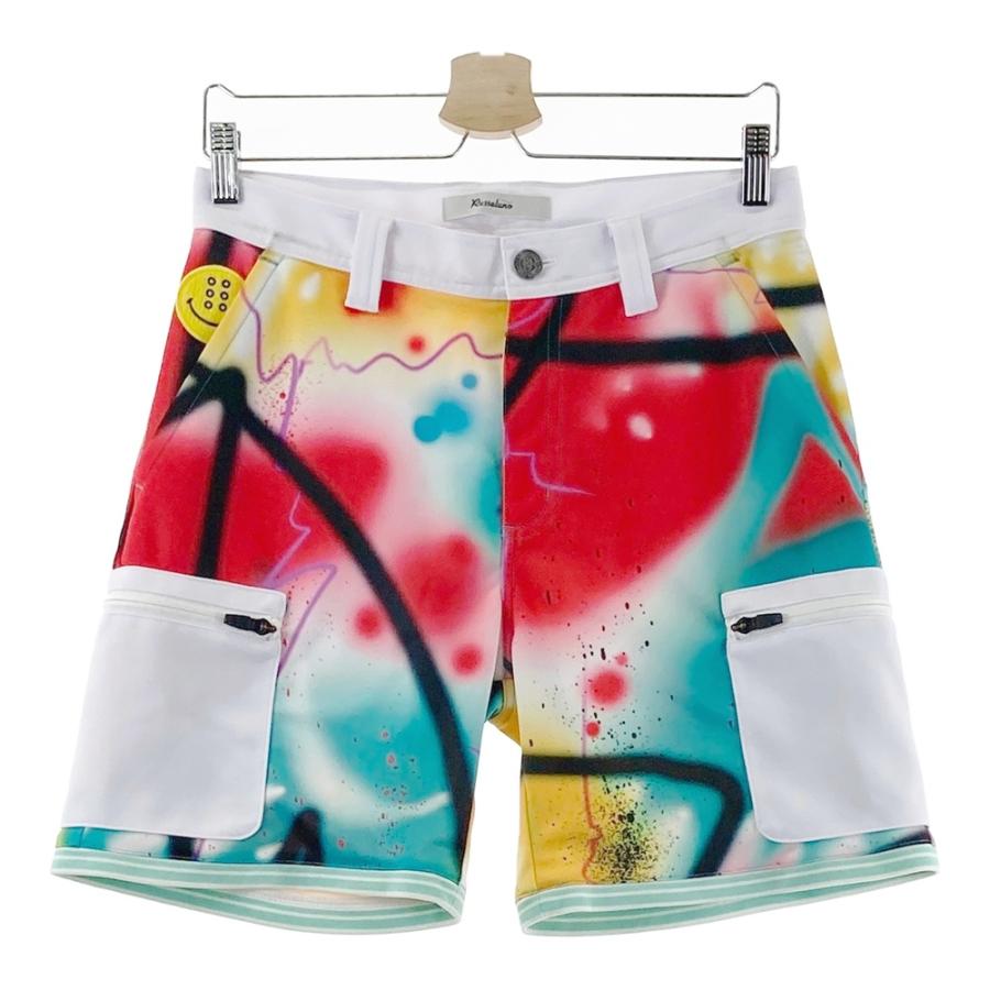 RUSSELUNO ラッセルノ　セットアップ　総柄　ポロシャツ　ハーフパンツ　7 RUSSELUNO ラッセルノ セットアップ 総柄 ポロシャツ ハーフパンツ 7