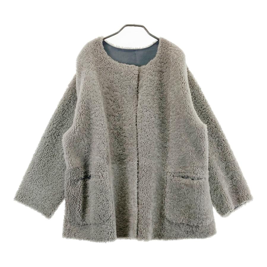 GALERIE VIE ギャルリー ヴィー リバーシブル ムートンコート グレー系 