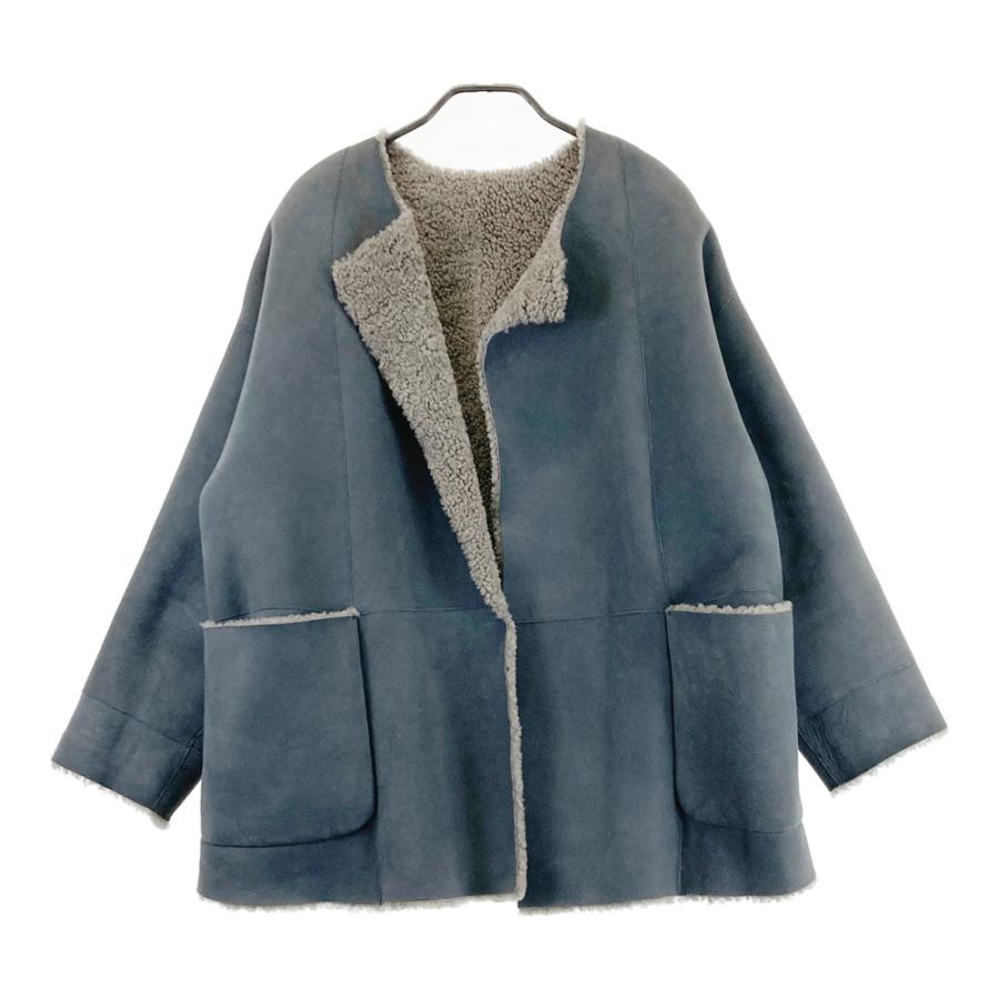 GALERIE VIE ギャルリー ヴィー リバーシブル ムートンコート グレー系 