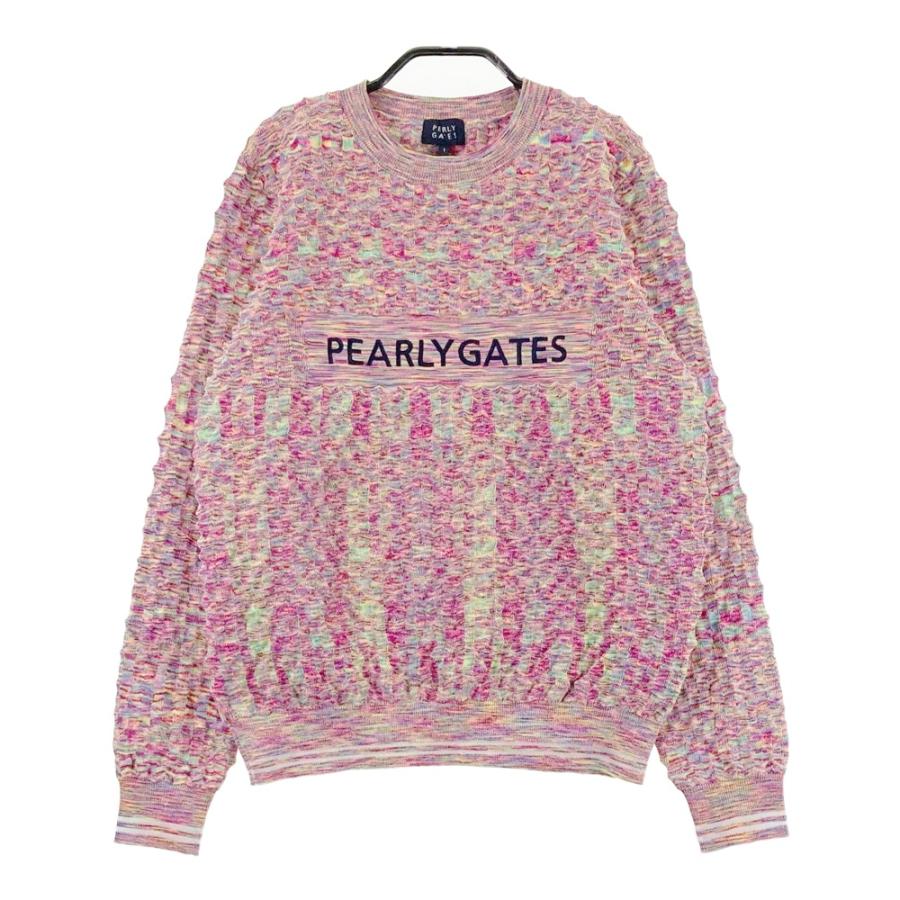 PEARLY GATES パーリーゲイツ 2024年モデル ロゴ刺繍入り 長袖ニット