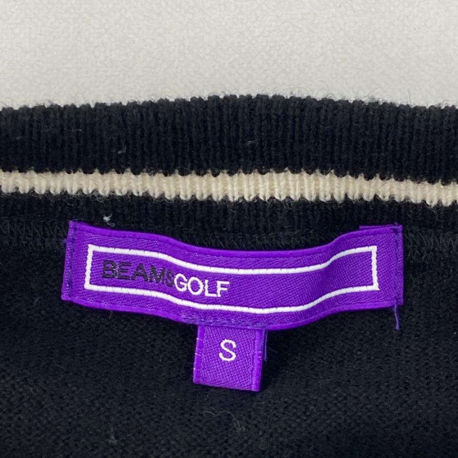サイズ：S BEAMS GOLF ビームスゴルフ  ニットベスト  ブラック系 [240101651734] ゴルフウェア メンズ ストスト BEAMS GOLF ビームスゴルフ ニットベスト ブラック系 S ゴルフウェア
