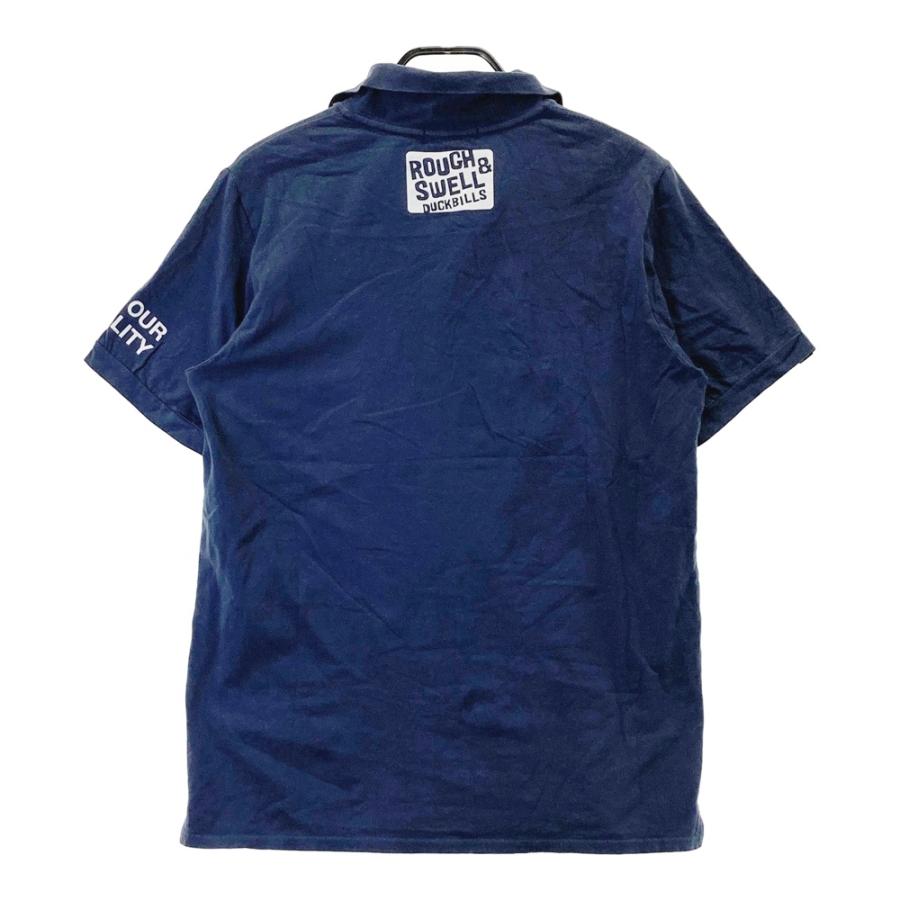 ROUGH&SWELL ラフアンドスウェル 襟付半袖 Tシャツ ネイビー系 L