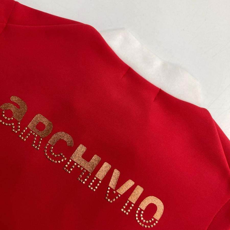 ARCHIVIO アルチビオ 2024年モデル ジップベスト ストーンロゴ レッド