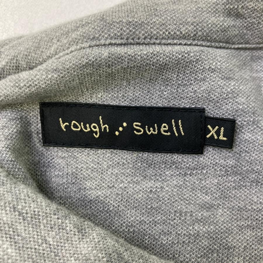 ラフ＆スウェル　メンズゴルフウェア　グレー　Ｍサイズ 美品　モックネック ROUGH&SWELL ラフアンドスウェル 長袖シャツ ボタンダウン グレー系 XL