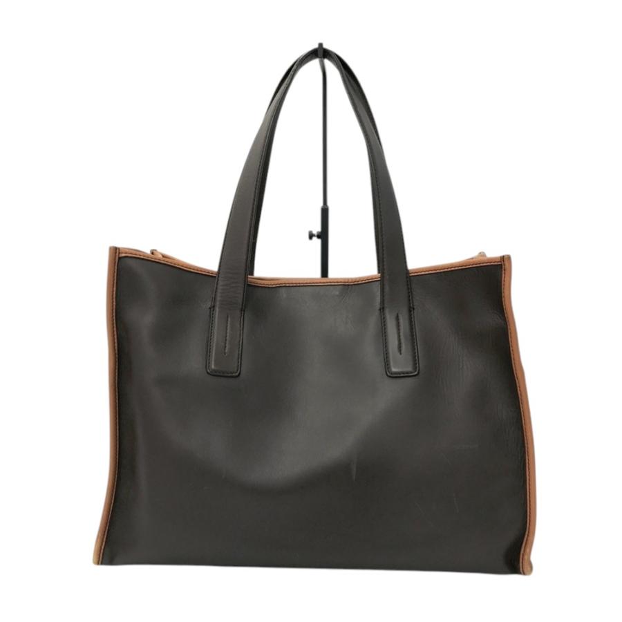 TOD'S トッズ ダブルストライプ トートバッグ ブラウン系