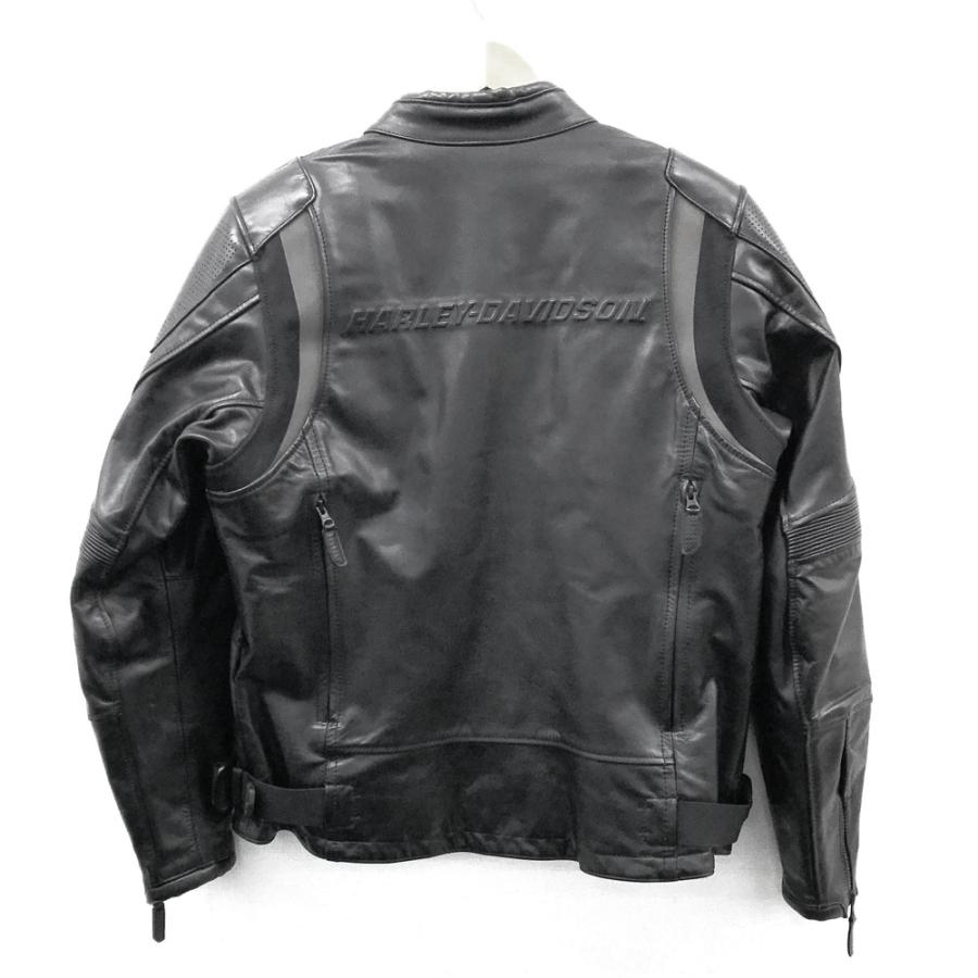 黒いレザージャケット HARLEY DAVIDSON ハーレーダビッドソン 98038-19AC FXRG Triple Vent