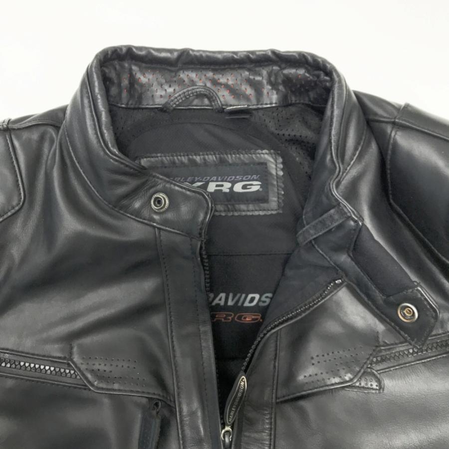 黒いレザージャケット HARLEY DAVIDSON ハーレーダビッドソン 98038-19AC FXRG Triple Vent